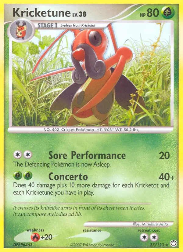 Image of the card Kricketune