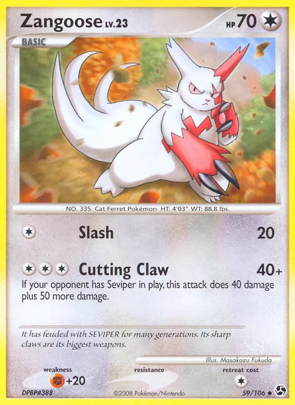 Image of the card Zangoose