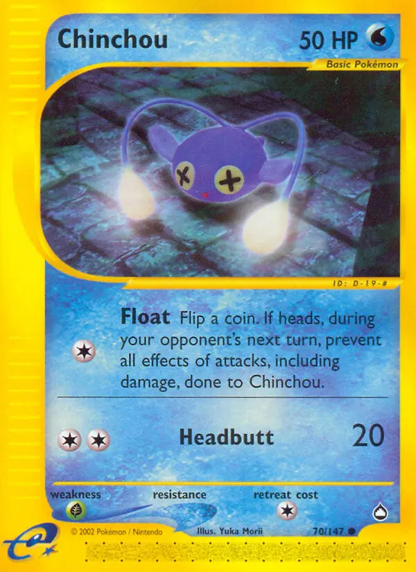 Image of the card Chinchou