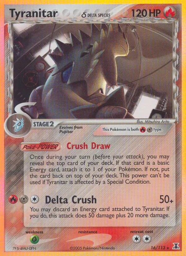 Image of the card Tyranitar δ
