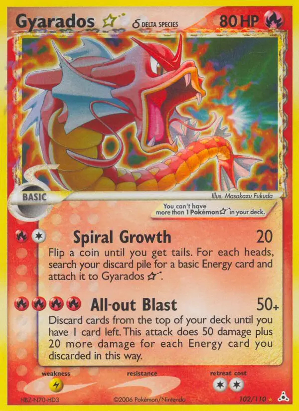 Image of the card Gyarados Star δ