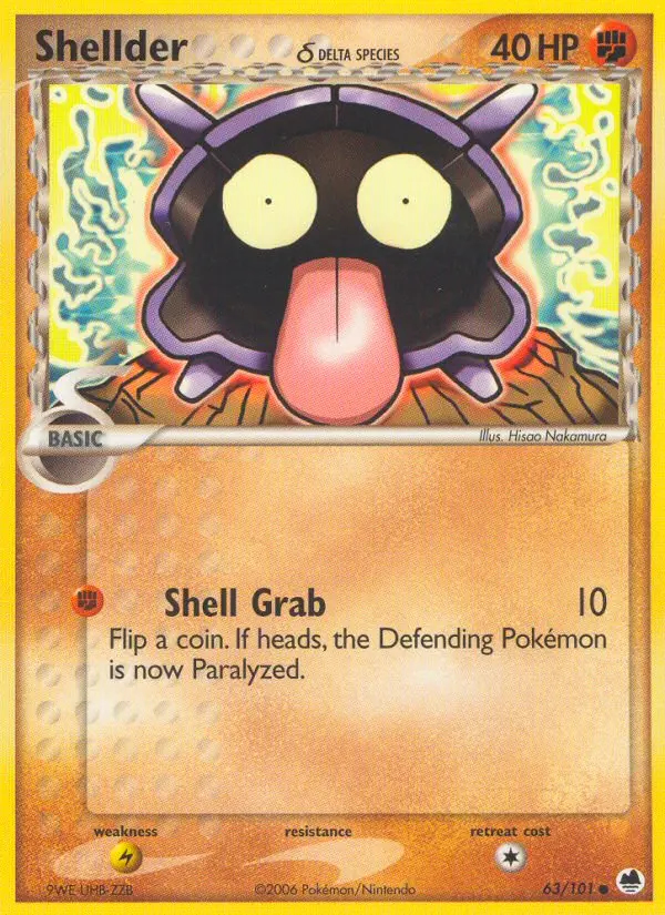 Image of the card Shellder δ