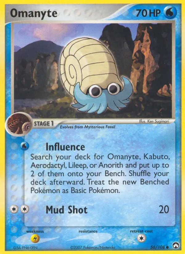 Image of the card Omanyte
