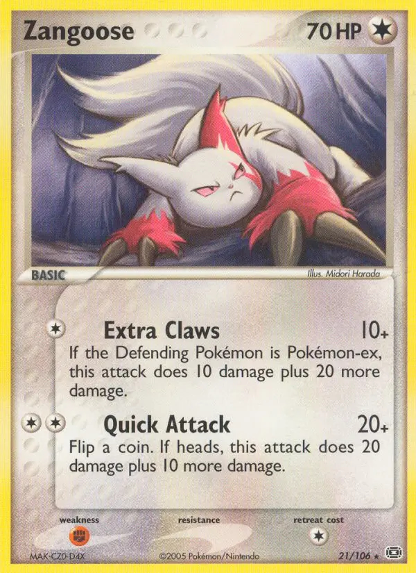 Image of the card Zangoose