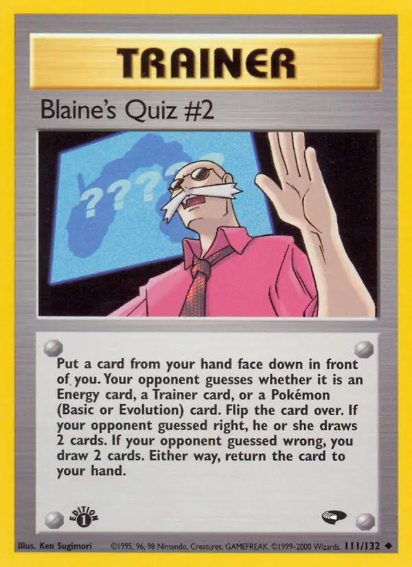 Image of the card Blaine's Quiz #2