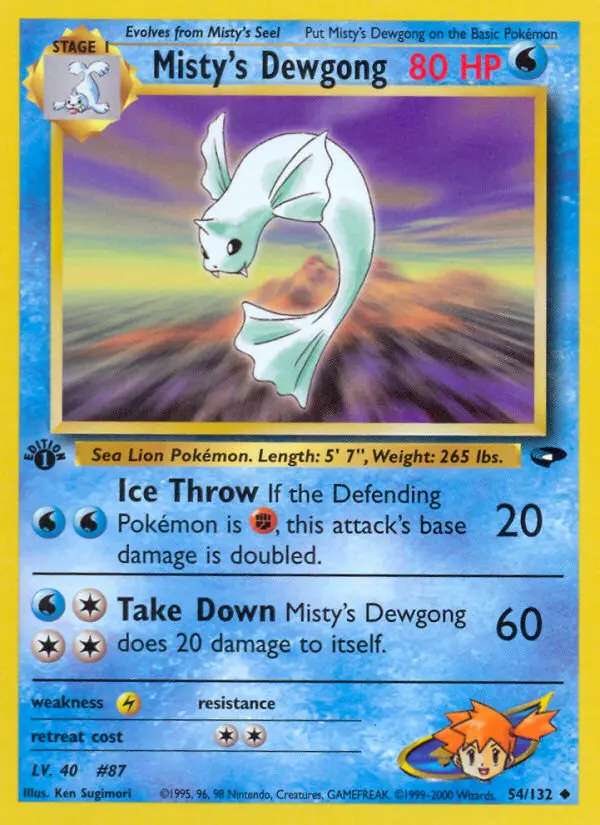 Image of the card Misty's Dewgong