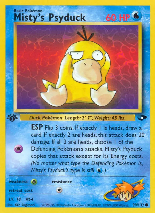 Image of the card Misty's Psyduck