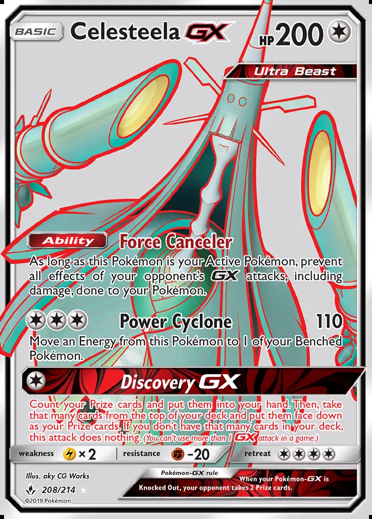 Image of the card Celesteela GX