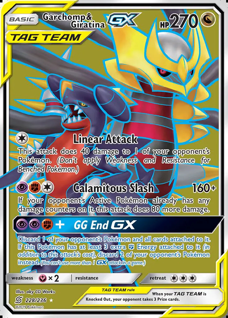 Image of the card Garchomp & Giratina GX