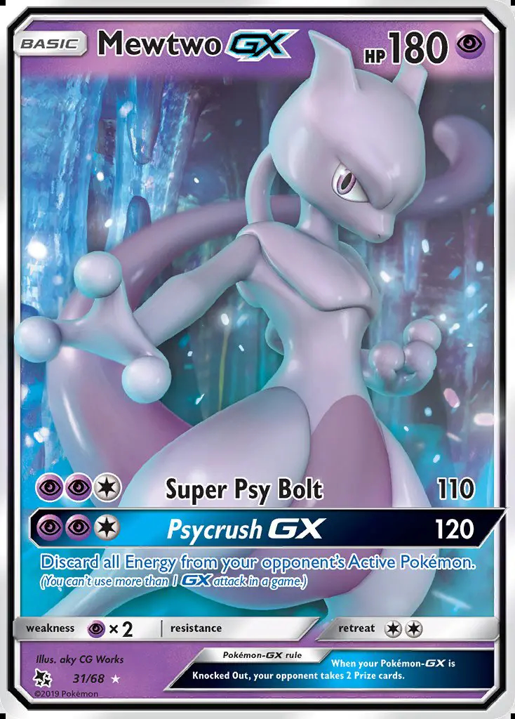 Image of the card Mewtwo GX