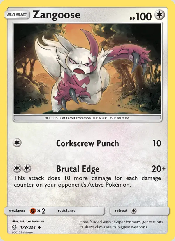 Image of the card Zangoose