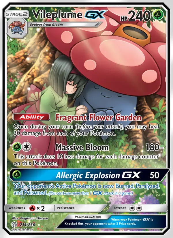 Image of the card Vileplume GX