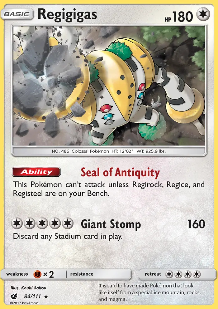 Image of the card Regigigas