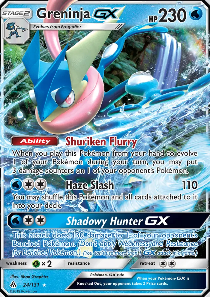 Image of the card Greninja GX