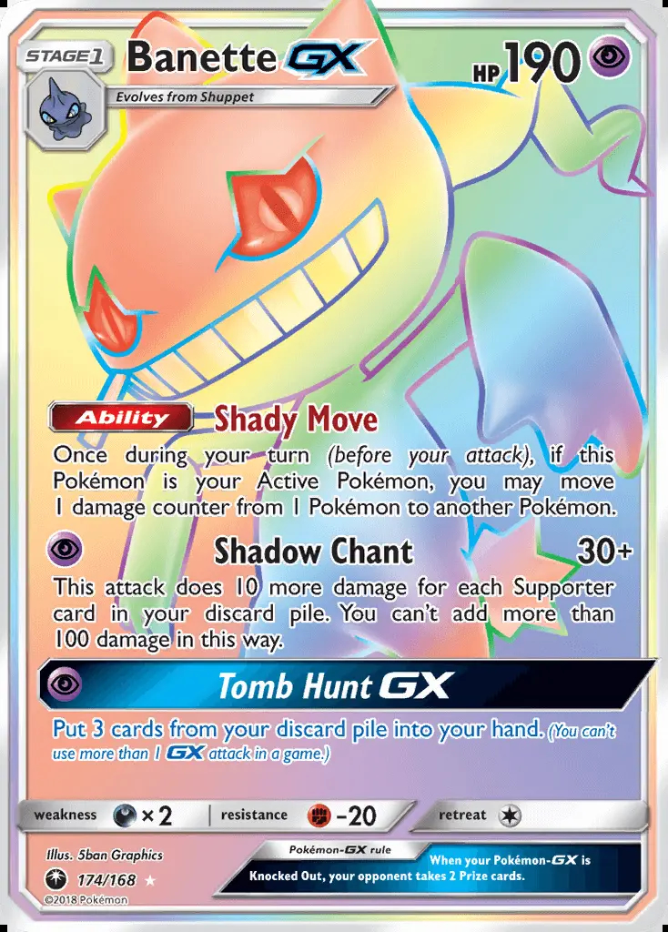Image of the card Banette GX