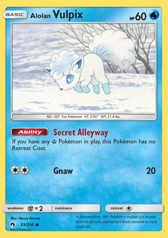 Image of the card Alolan Vulpix