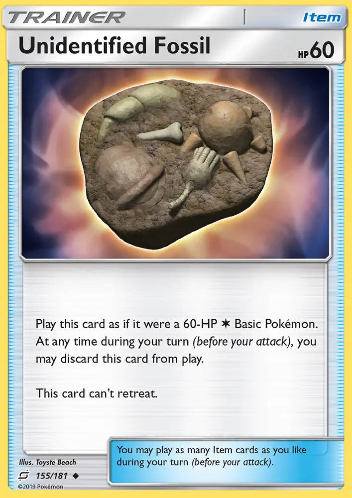 Image of the card Unidentified Fossil