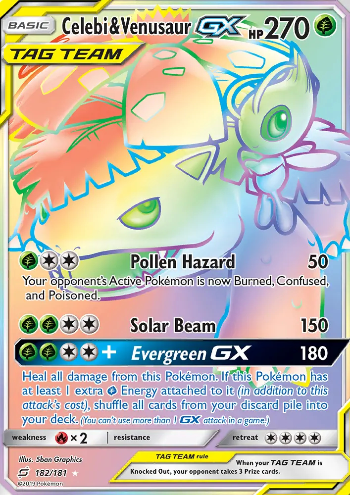 Image of the card Celebi & Venusaur GX
