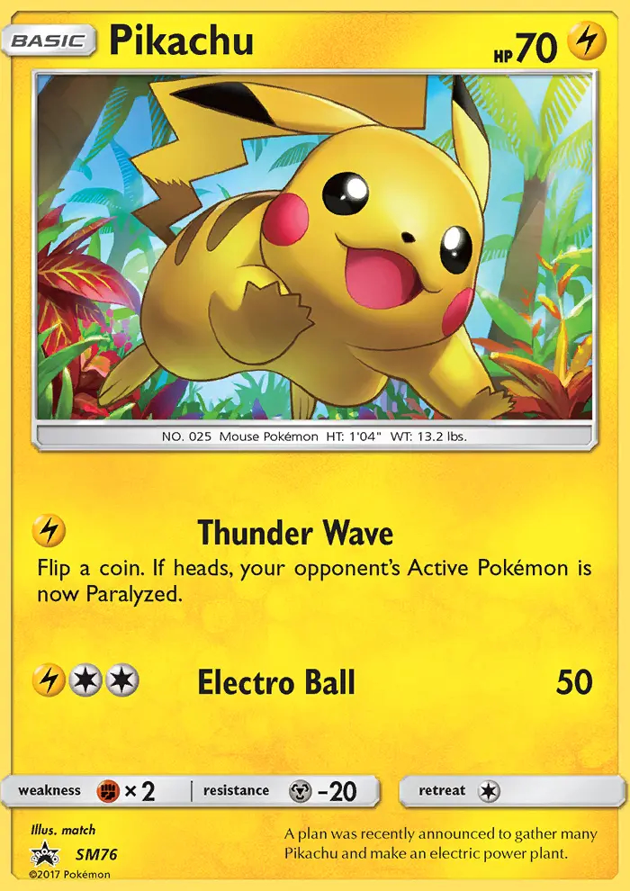 Image of the card Pikachu