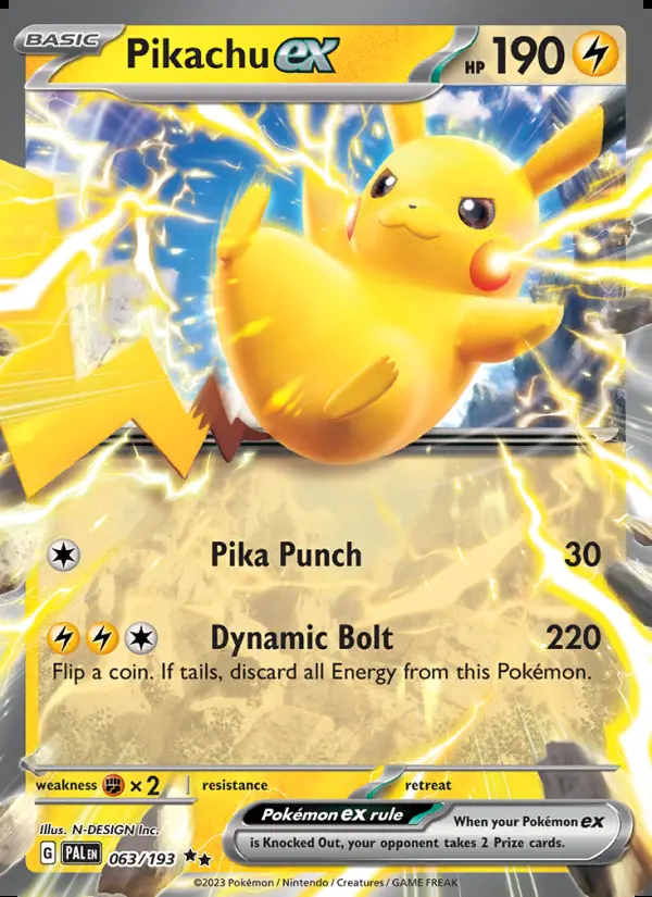 Image of the card Pikachu ex