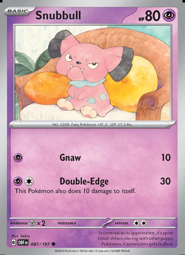 Image of the card Snubbull