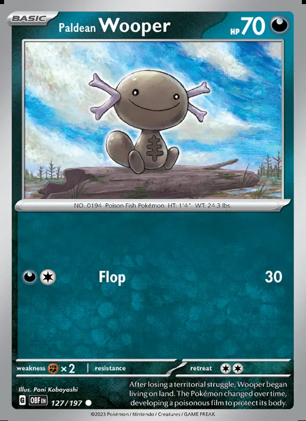 Image of the card Paldean Wooper