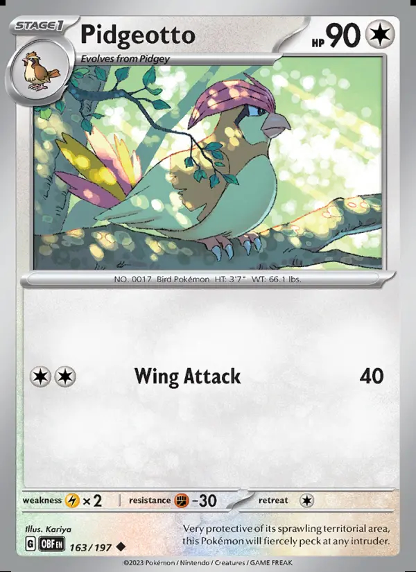 Image of the card Pidgeotto