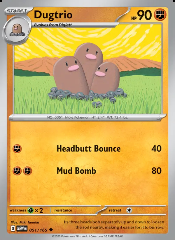 Image of the card Dugtrio