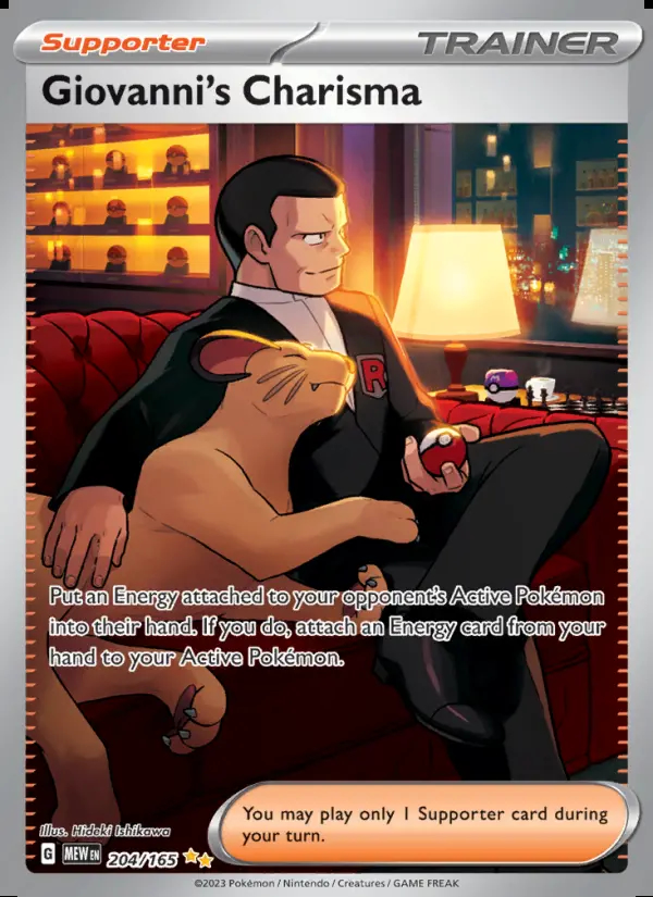 Image of the card Giovanni's Charisma