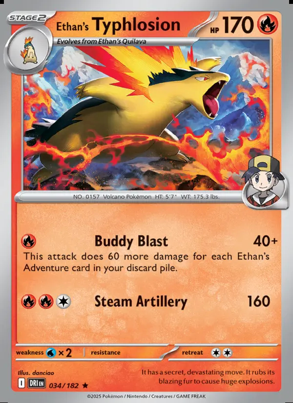 Image of the card Ethan's Typhlosion