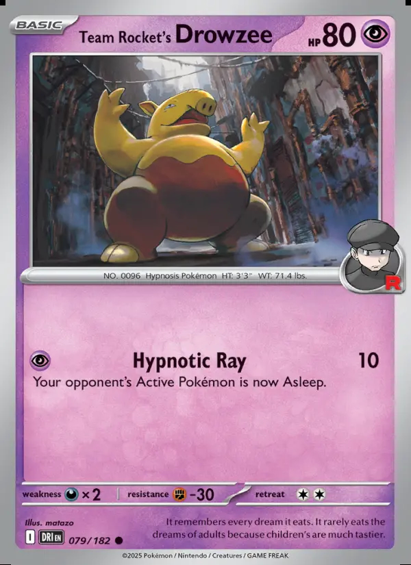 Image of the card Team Rocket's Drowzee