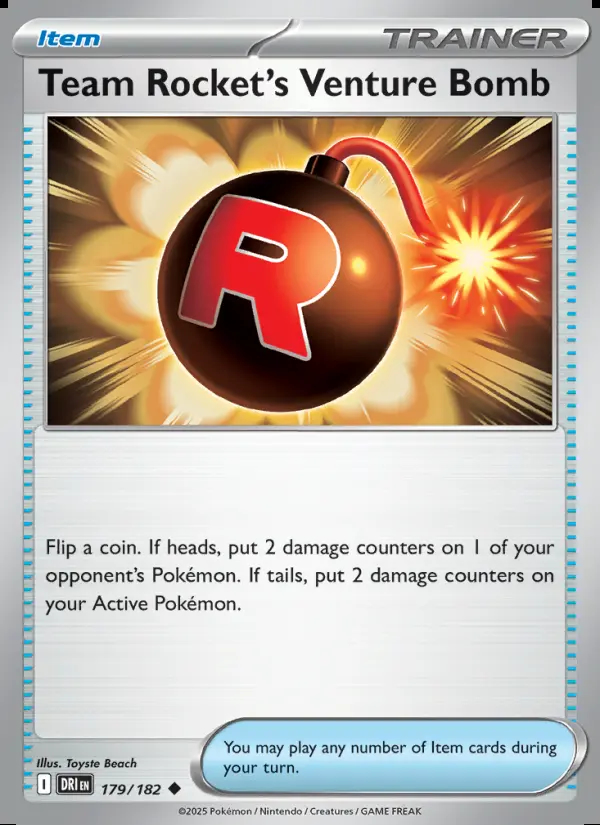 Image of the card Team Rocket's Venture Bomb