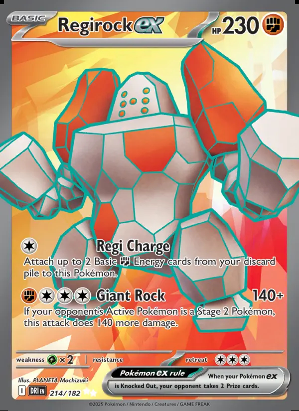 Image of the card Regirock ex
