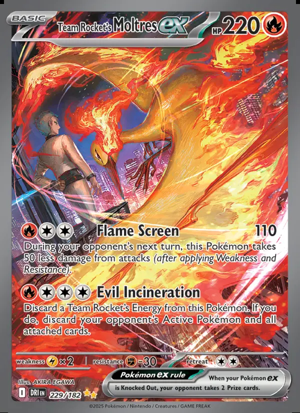 Image of the card Team Rocket's Moltres ex