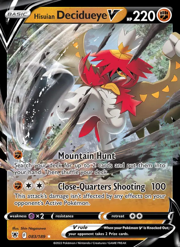 Image of the card Hisuian Decidueye V