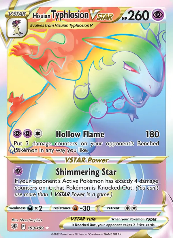 Image of the card Hisuian Typhlosion VSTAR