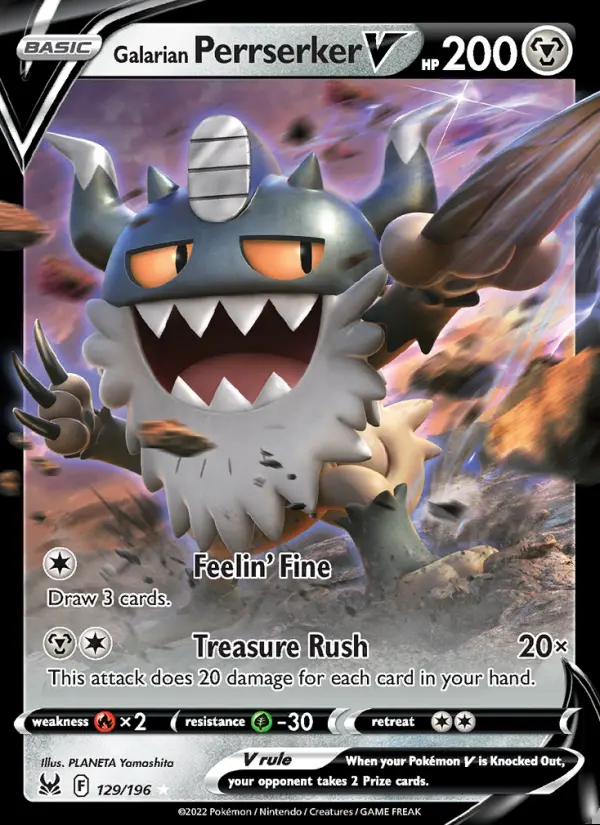Image of the card Galarian Perrserker V