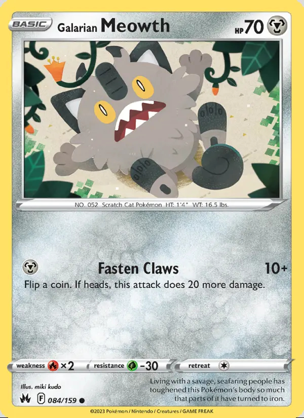 Image of the card Galarian Meowth