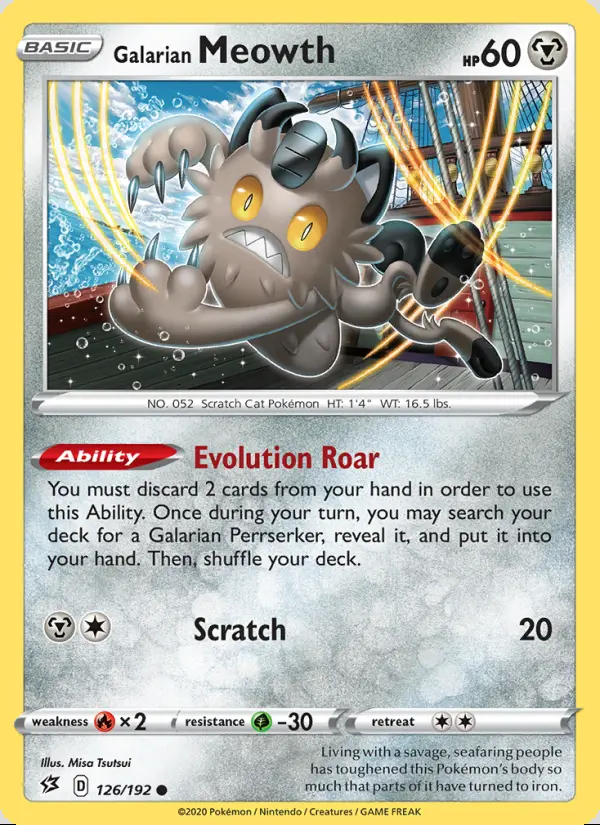 Image of the card Galarian Meowth