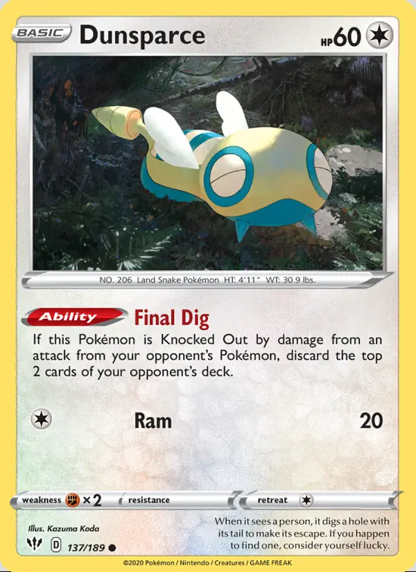 Image of the card Dunsparce