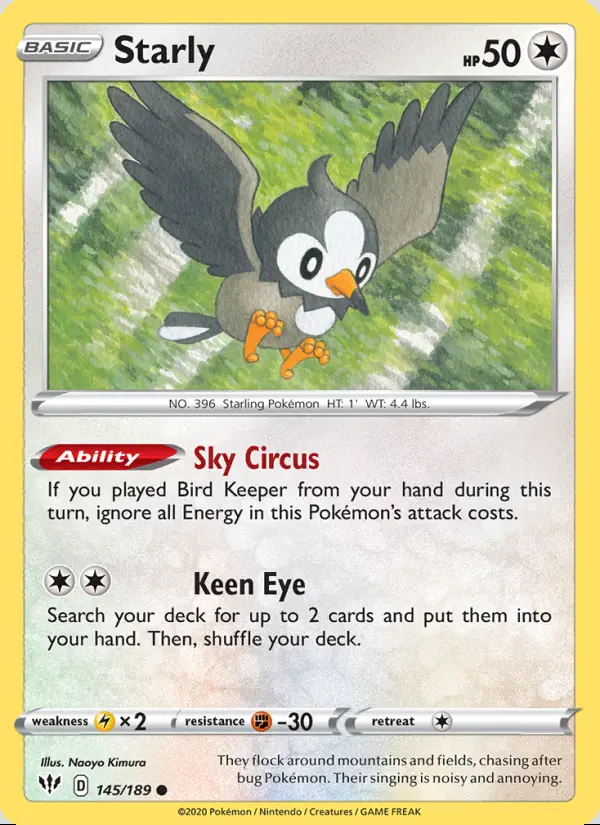 Image of the card Starly