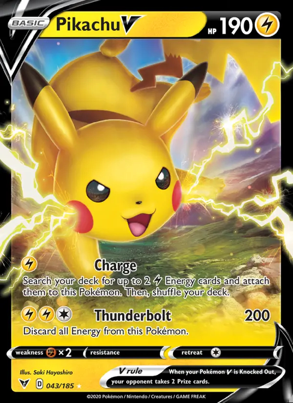 Image of the card Pikachu V