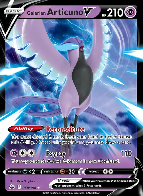 Image of the card Galarian Articuno V