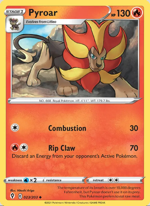 Image of the card Pyroar