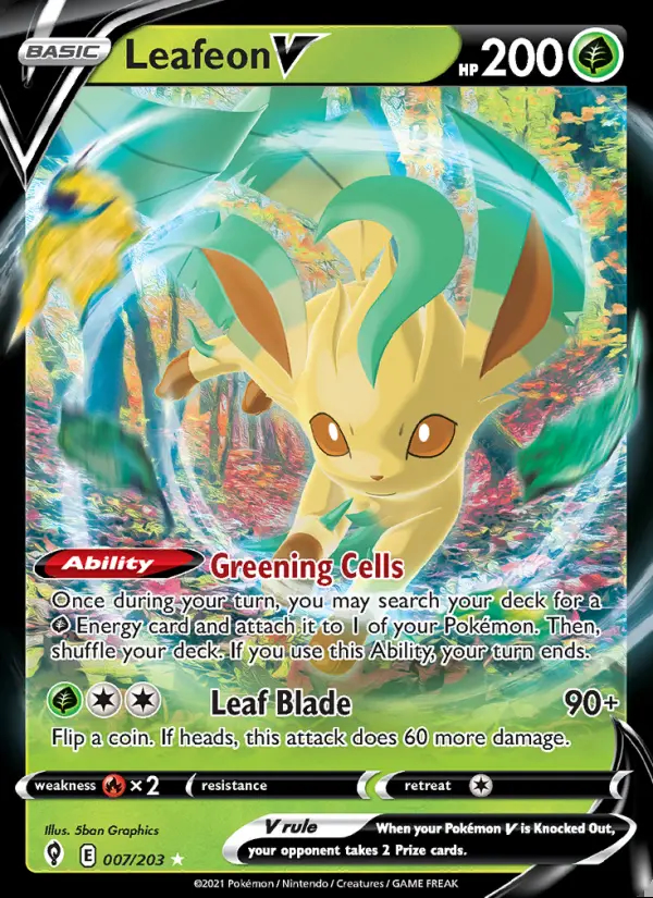 Image of the card Leafeon V