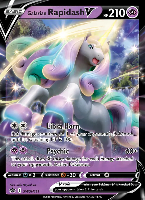 Image of the card Galarian Rapidash V