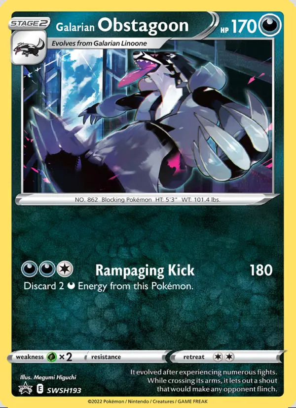 Image of the card Galarian Obstagoon