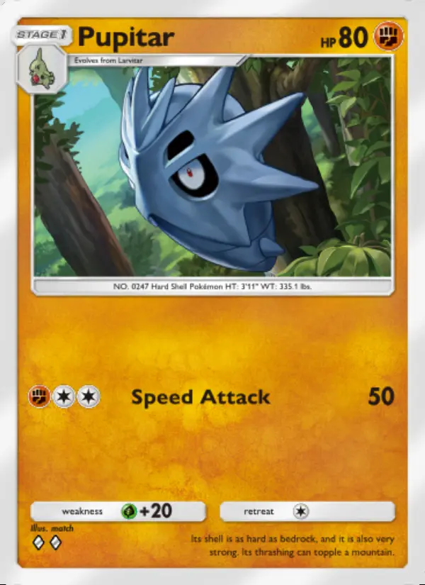 Image of the card Pupitar