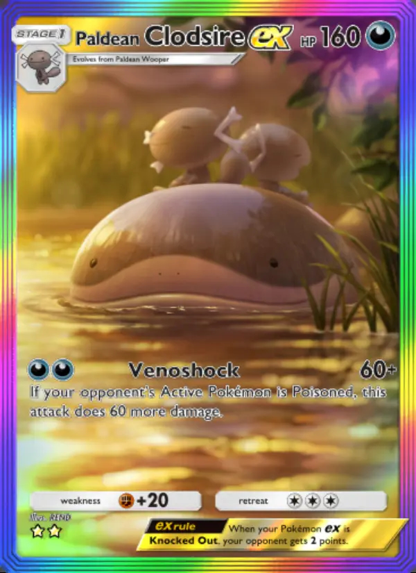 Image of the card Paldean Clodsire ex