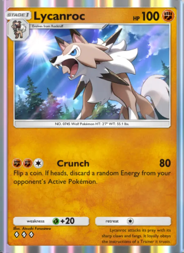 Image of the card Lycanroc